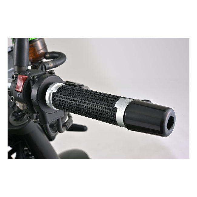 Daytona, Cross grip set. Black/silver Grips Daytona