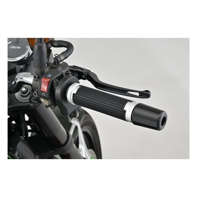 Daytona, Cross grip set. Black/silver Grips Daytona