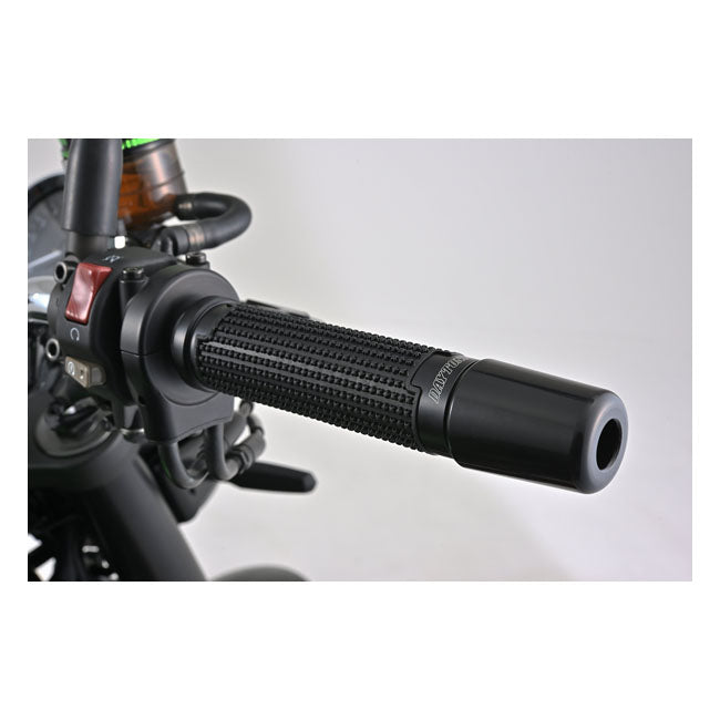 Daytona, Cross grip set. Black/silver Grips Daytona