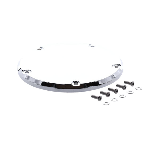 Derby Cover, Smooth Domed. Chrome Derby Cover Mcs