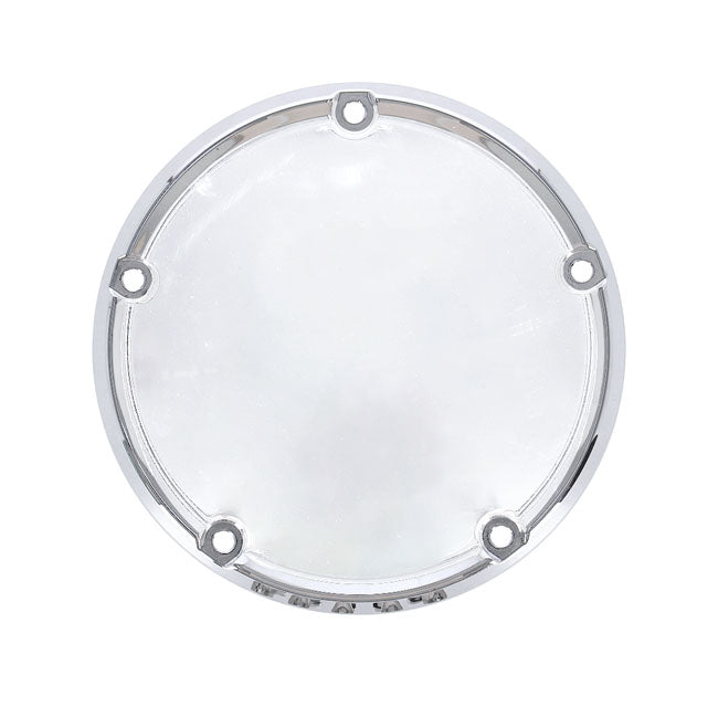 Derby Cover, Smooth Domed. Chrome Derby Cover Mcs