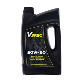 Vspec, 20 W50 (Mineral) Motor Oil. 4 Liter Bottle Oils Vspec