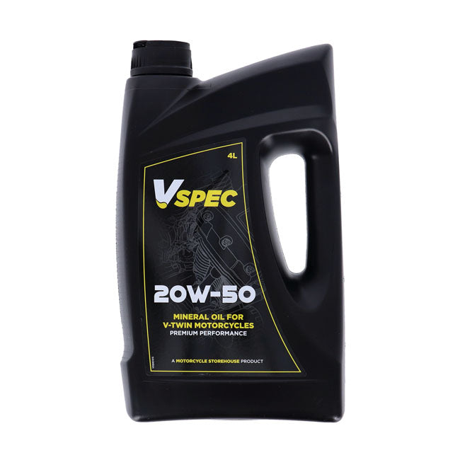 Vspec, 20 W50 (Mineral) Motor Oil. 4 Liter Bottle Oils Vspec