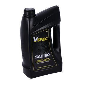 Vspec, Sae 50 (Mineral) Motor Oil. 4 Liter Bottle Oils Vspec