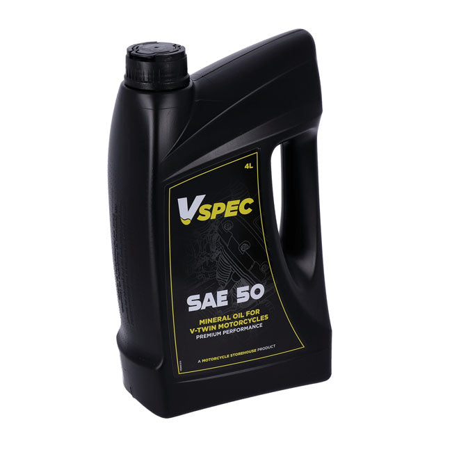 Vspec, Sae 50 (Mineral) Motor Oil. 4 Liter Bottle Oils Vspec