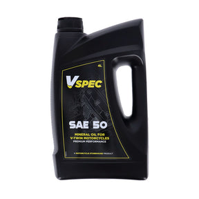Vspec, Sae 50 (Mineral) Motor Oil. 4 Liter Bottle Oils Vspec