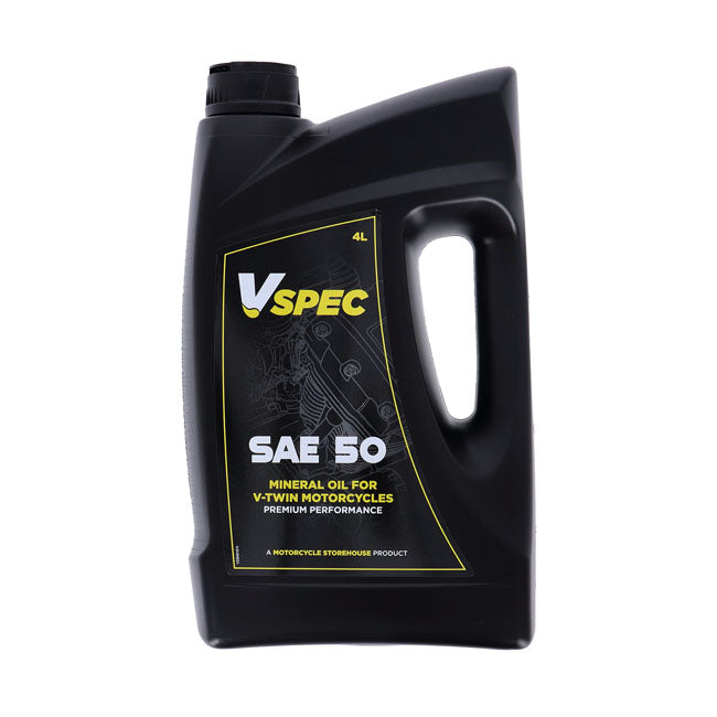 Vspec, Sae 50 (Mineral) Motor Oil. 4 Liter Bottle Oils Vspec