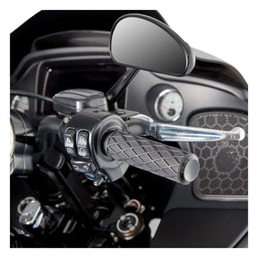 Diamond Grips Dual-Cable, Black Grips Arlen Ness