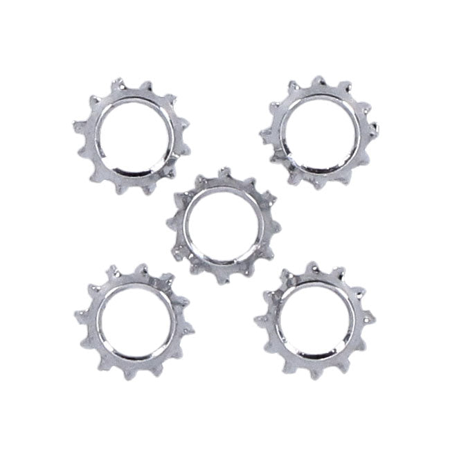 Chrome Ext. Countersunk Lockwasher, #10