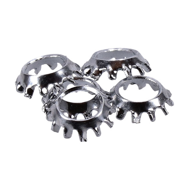 Chrome Ext. Countersunk Lockwasher, #10