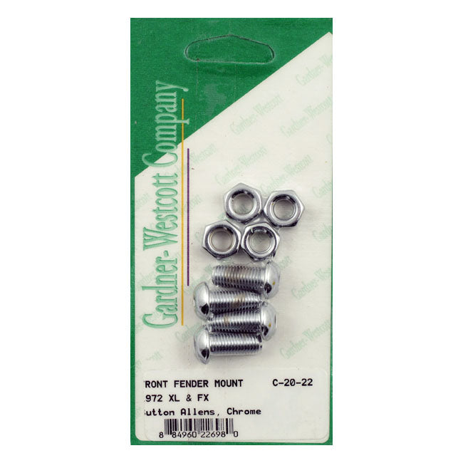 Gw, Front Fender Mount Kit. Chrome Fender Mount Kits Gardner Westcott