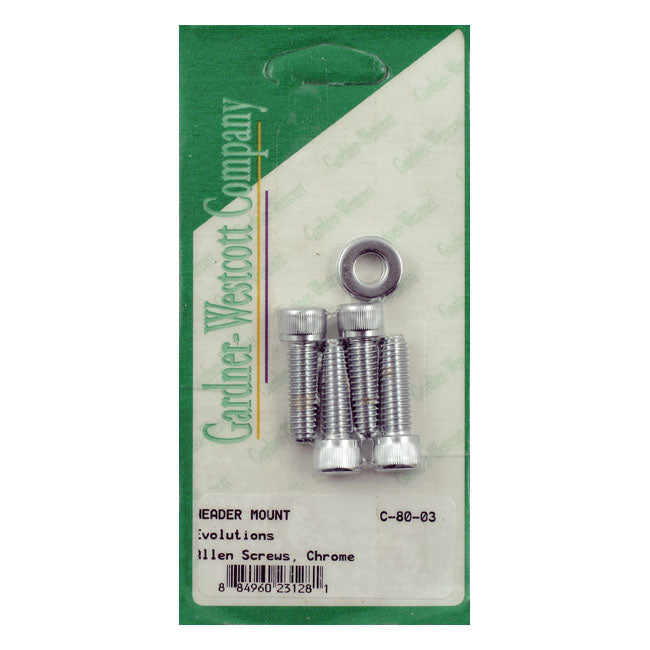 Gardner Westcott, Exhaust Mount Kit. Chrome Allen Exhaust Mount Parts Gardner Westcott