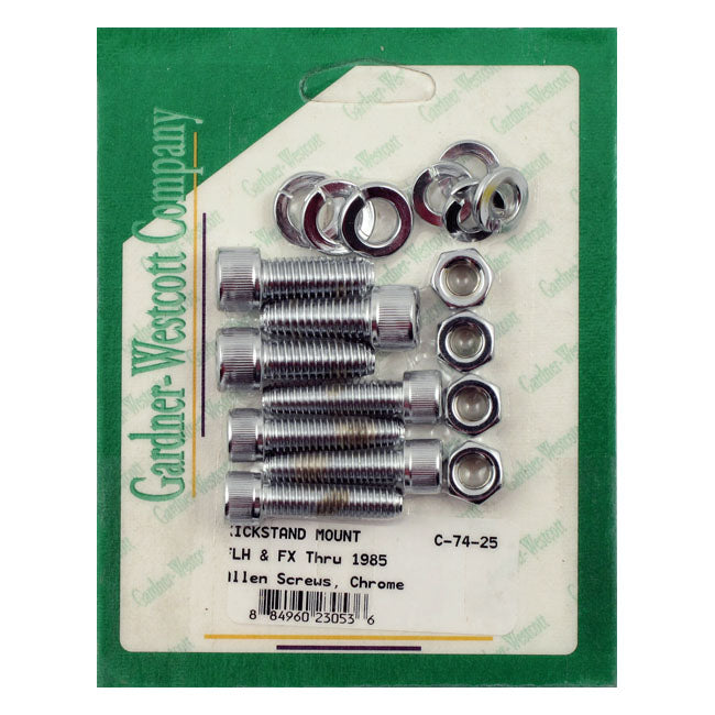 Gardner Westcott, Jiffy Mount Kit. Chrome Allen Head Kickstand Mount Kits Gardner Westcott
