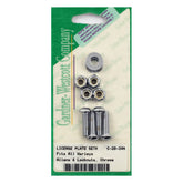 License Plate To Bracket Mount Kit. Chrome. Lock Nuts License Plate Mount Sets Gardner Westcott