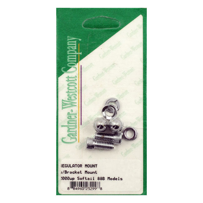 Gw, Voltage Regulator/Rectifier Mount Kit. Chrome Allen Regulator Mount Kits Gardner Westcott