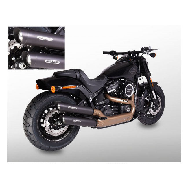 *2 Weeks Extra Transit Time* Miller, Independence Slip On Mufflers. Euro 4. Matte Black Exhaust Slip-Ons And Mufflers Miller Exhaust