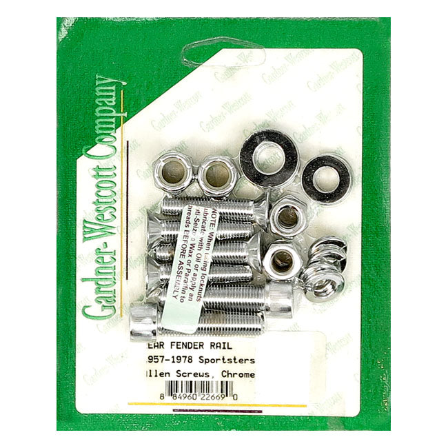 Gardner Westcott, Fender Strut Mount Kit. Chrome Allen Head Fender Strut Mount Kits Gardner Westcott