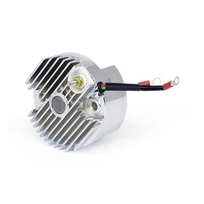 Solid State 12 V Voltage Finned Regulator. Chrome Regulators Mcs
