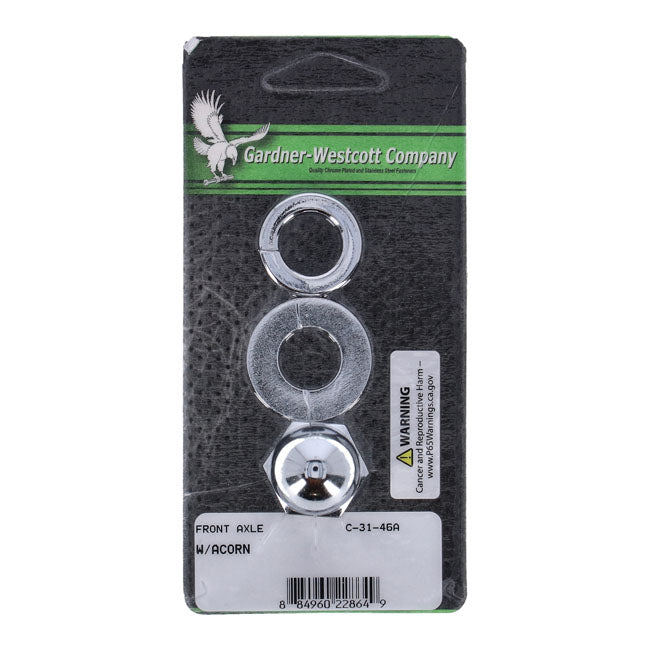 Front Axle Nut Kit Acorn Wheels Axle Nut Sets Gardner Westcott