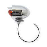 Bullet Marker Light. Chr. Amber Lens. Sf. Stud Mount. Visor Turn Signals Mcs