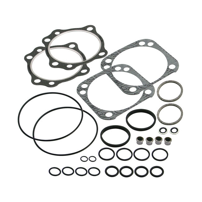 Handlebar Grip Set, ''Rail'' With Black Rubber Inlay Gasket Sets Top End S&S Cycle
