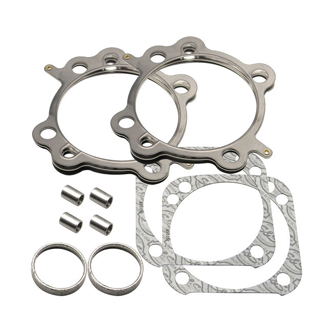 S&S, cylinder head/base & exhaust gasket kit. 4-1/8" bore Gaskets Cylinder Head S&S Cycle