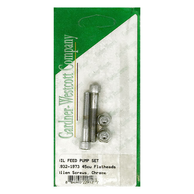 Oil Feed Pump Screw Set Oil Pumps Mount Kits Gardner Westcott
