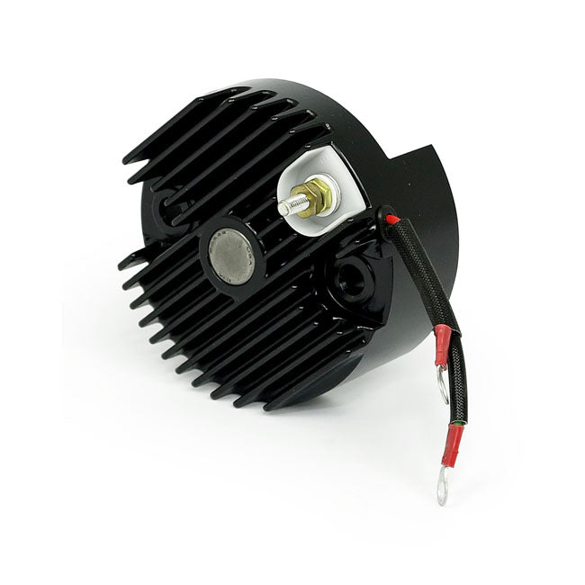 Solid State 12 V Voltage Finned Regulator. Black Regulators Mcs