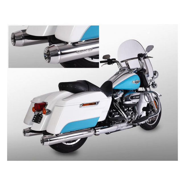 *2 Weeks Extra Transit Time* Miller, Airlington 114" Slip On Mufflers. Euro 4. Polished Exhaust Slip-Ons And Mufflers Miller Exhaust