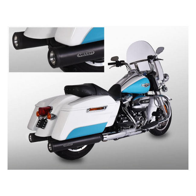 *2 Weeks Extra Transit Time* Miller, Airlington 114" Slip On Mufflers. Euro 4. Black Exhaust Slip-Ons And Mufflers Miller Exhaust