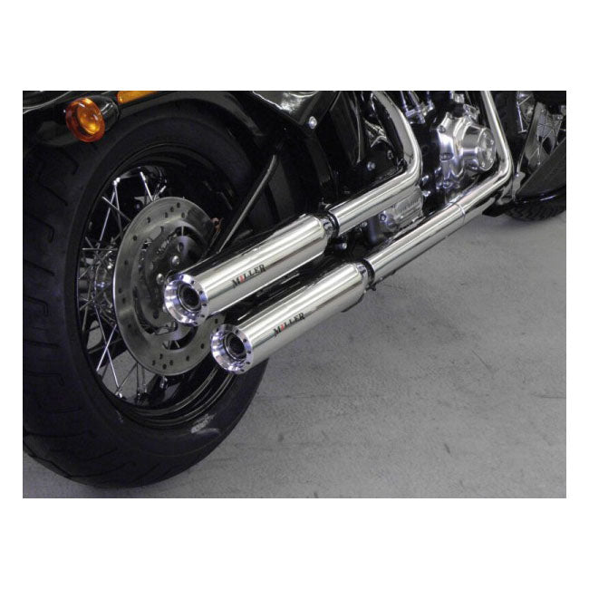 *2 Weeks Extra Transit Time* Miller, Hunter Slip On Mufflers. Euro 3. Polished Exhaust Slip-Ons And Mufflers Miller Exhaust