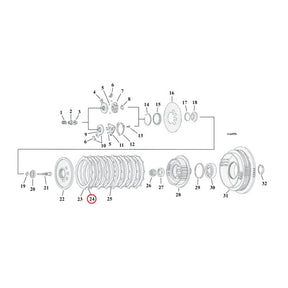Alto, clutch steel drive plate (each) Clutch Steel Plates Alto