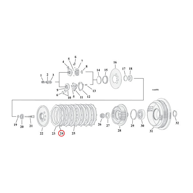 Alto, clutch steel drive plate (each) Clutch Steel Plates Alto