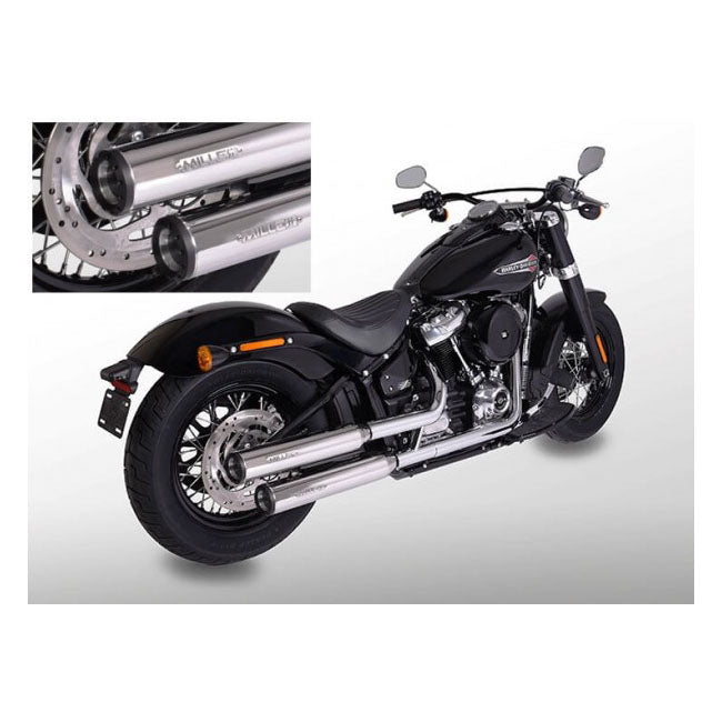 *2 Weeks Extra Transit Time* Miller, Independence Slip On Mufflers. Euro 4. Polished Exhaust Slip-Ons And Mufflers Miller Exhaust