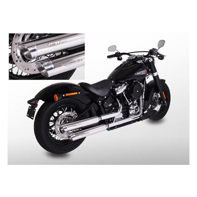*2 Weeks Extra Transit Time* Miller, Independence Slip On Mufflers. Euro 4. Polished Exhaust Slip-Ons And Mufflers Miller Exhaust