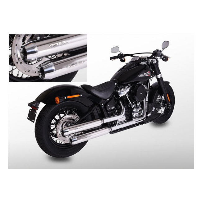 *2 Weeks Extra Transit Time* Miller, Independence Slip On Mufflers. Euro 4. Polished Exhaust Slip-Ons And Mufflers Miller Exhaust