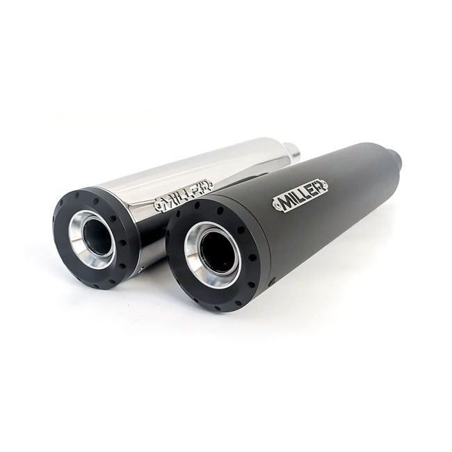 *2 Weeks Extra Transit Time* Miller, Independence Slip On Mufflers. Euro 4. Matte Black Exhaust Slip-Ons And Mufflers Miller Exhaust