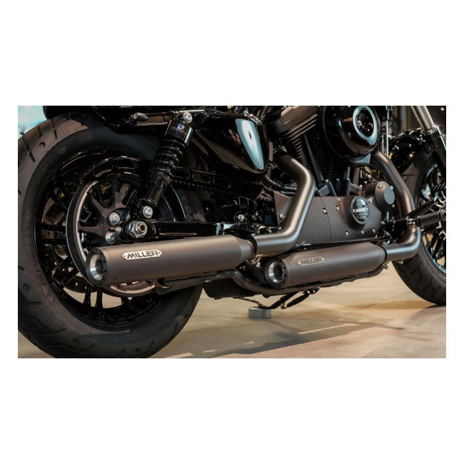 *2 Weeks Extra Transit Time* Miller, Silverado Iii Slip On Mufflers. Euro 4. Matte Black Exhaust Slip-Ons And Mufflers Miller Exhaust