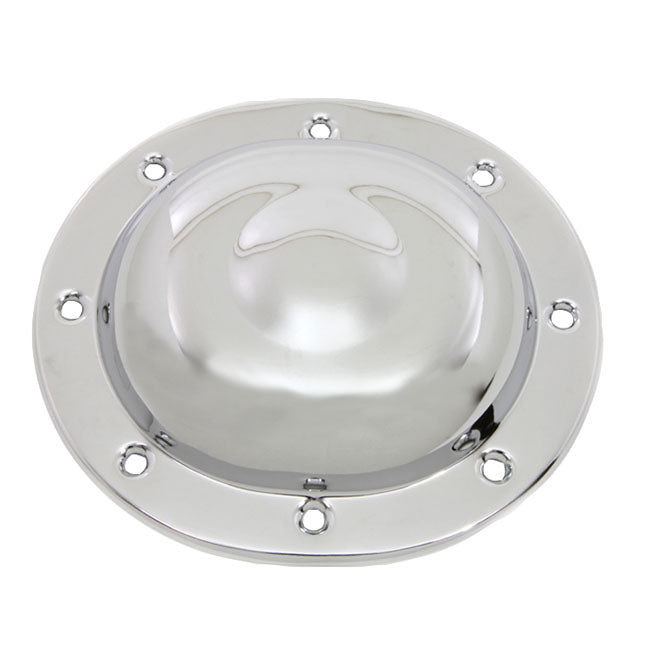 Steel Dimple Derby Cover Chrome Mcs