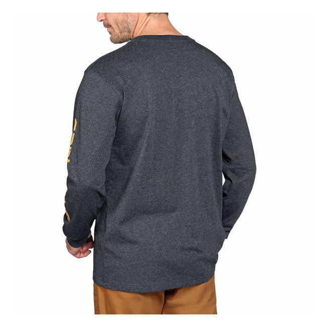 Carhartt Sleeve logo long sleeve carbon heather T-Shirt Long Sleeve Carhartt