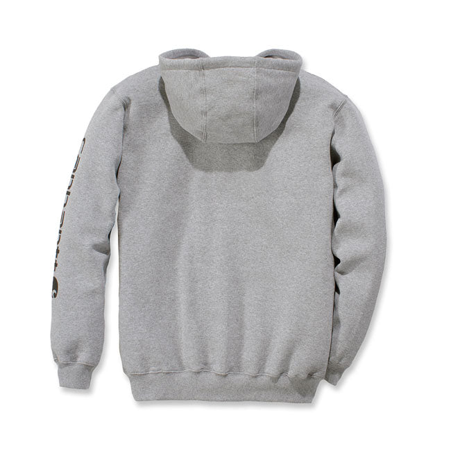 Carhartt Sleeve Logo hoodie gray/black Hoodies Carhartt