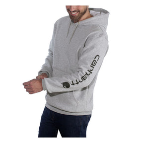 Carhartt Sleeve Logo hoodie gray/black Hoodies Carhartt