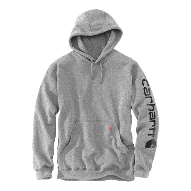 Carhartt Sleeve Logo hoodie gray/black Hoodies Carhartt
