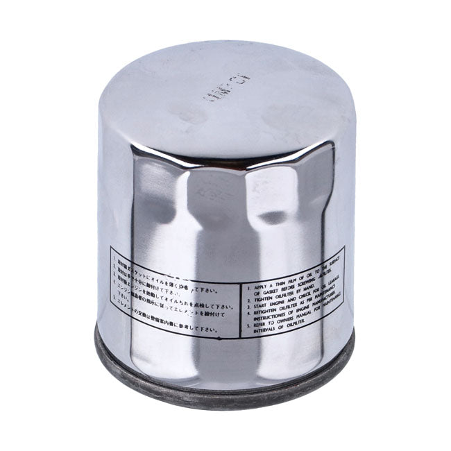 Athena, spin-on oil filter. Chrome Athena
