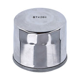 Athena, spin-on oil filter. Chrome Athena