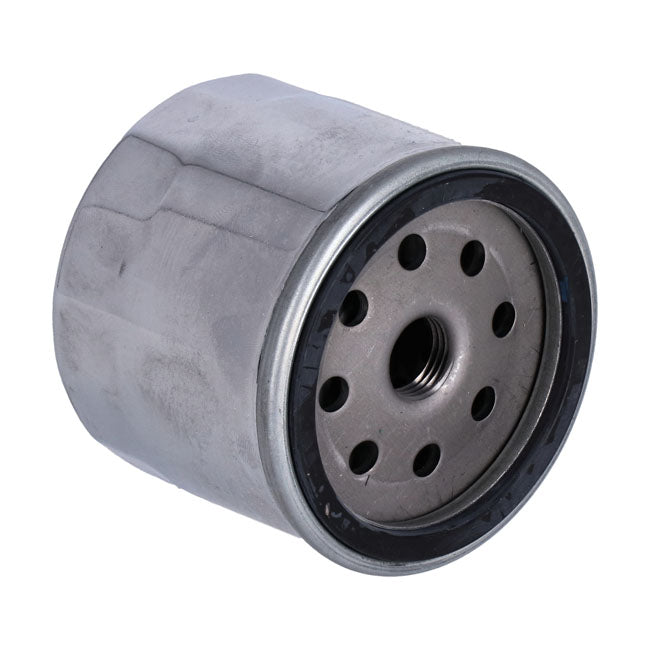 Athena, spin-on oil filter. Chrome Athena