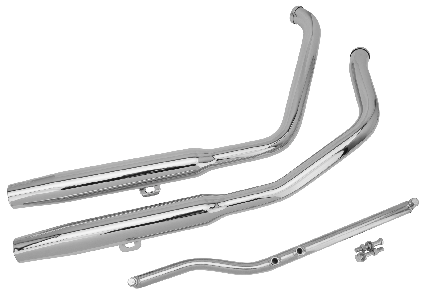 Tapered Drag Pipes Chrome Fxst86 99 Drag Pipe V Twin Mfg
