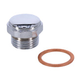 Paughco, Timing/drain plug. OEM style allen. Chrome Oil Drain Plugs Paughco
