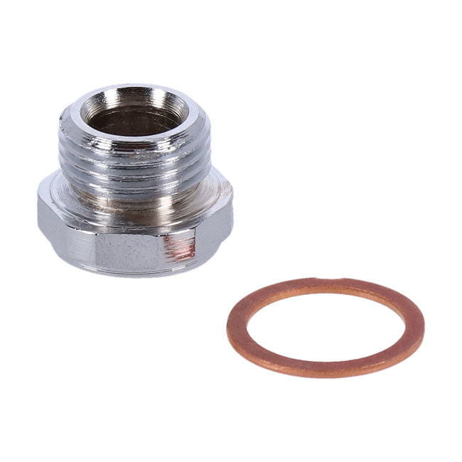 Paughco, Timing/drain plug. OEM style allen. Chrome Oil Drain Plugs Paughco