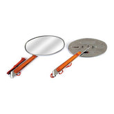 Cateye Mirrors Set, With Built In Turn Signals. Chrome Mirrors With Turnsignals Mcs